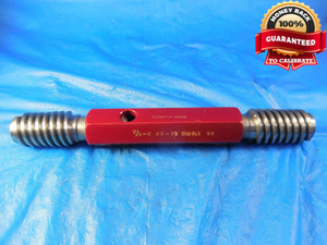 7/8 6 NA 3G ACME DOUBLE LEAD SET THREAD PLUG GAGE .875 GO NO GO = .7861 & .7778