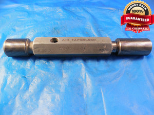 7/8 20 UNEF 3A SET THREAD PLUG GAGE .875 GO NO GO P.D.'S= .8425 & .8392 NEF-3A