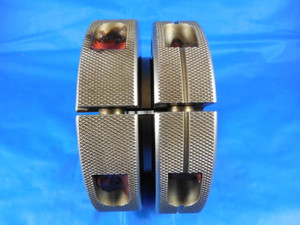 2" 4 1/2 UNC 3A LEFT HAND THREAD RING GAGES 4.5 GO NO GO P.D.'S= 1.8557 & 1.8486