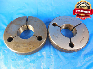 1 1/4 16 N 2 THREAD RING GAGES 1.25 GO NO GO P.D.'S = 1.2094 & 1.2039 1.250-16