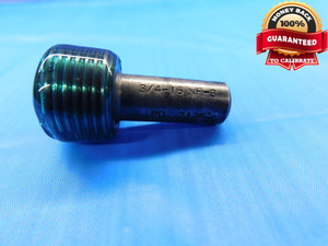 3/4 16 NF 3 THREAD PLUG GAGE .75 NO GO ONLY P.D. = .7126 UNF-3 INSPECTION CHECK - JF2302BU
