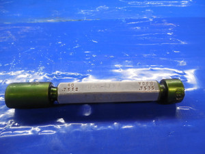 .7512 & .7535 DIA. SMOOTH PIN PLUG GAGE GO NO GO OVERSIZE .75 .750 .7500 3/4