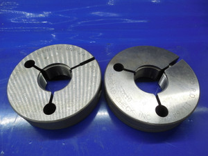 CERTIFIED 1.188 12 UNF 2A THREAD RING GAGES 1.1880 GO NO GO PDS = 1.1322 1.1264