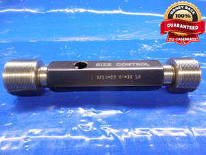 1 5/16 20 UN 3B LEFT HAND THREAD PLUG GAGE 1.3125 GO NO GO PDS= 1.2800 1.2845 LH