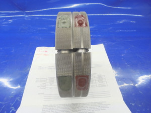 CERTIFIED 3 3/4 12 UN 3A L.H. THREAD RING GAGES 3.75 GO NO GO PDS= 3.6959 3.6911