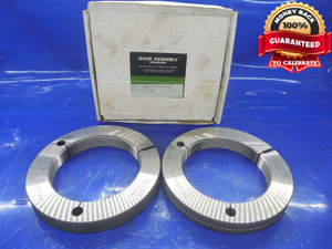 5" 12 UN 3A THREAD RING GAGES 5.0 GO NO GO P.D.'S = 4.9459 & 4.9409 5"-12 N-3A