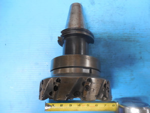 CAT 50 TOOL HOLDER W 6" DIA. FACE MILL FOR MAZAK OKUMA HAAS OTHER CNC MILLS