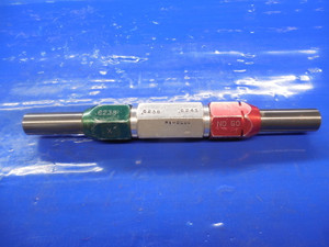 .6238 & .6243 DIA CLASS X SMOOTH PIN PLUG GAGE GO NO GO UNDERSIZE .625 .6250 5/8