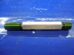 GTD .5590 & .5600 DIA. SMOOTH PIN PLUG GAGE GO NO GO UNDERSIZE .5625 .56250 9/16