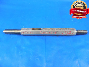 1/4 20 NC 5 SET THREAD PLUG GAGE .25 GO NO GO P.D.'S = .2193 & .2186 SETTINGS