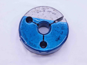 5/8 18 UNF 2A THREAD RING GAGE .625 .6250 GO ONLY P.D. = .5875 INSPECTION CHECK - BM0209CC
