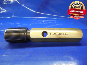 1 1/4 12 UNS 1A SET THREAD PLUG GAGE 1.25 GO ONLY P.D.= 1.1911 NS-1A CHECK 1.250
