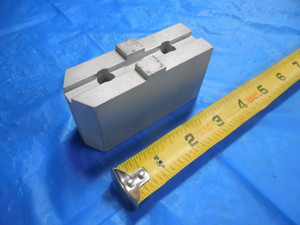 ALUMINUM LATHE CHUCK JAW TONGUE AND GROOVE 1-1/4 THICK  X 3-9/16 LONG X 2" TALL