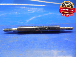 6 32 UNC 2B PREPLATE THREAD PLUG GAGE #6 .138 GO NO GO P.D.'S= .1189 & .1226 B/P