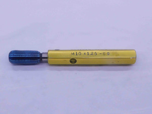 M10 X 1.25 6g METRIC SET THREAD PLUG GAGE 10 GO ONLY P.D. = 9.160 INSPECTION - JE0066MS