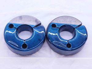 1 1/8 12 UNF 2A THREAD RING GAGES 1.125 1.1250 GO NO GO P.D.'S = 1.0691 & 1.0631 - JE0101MS