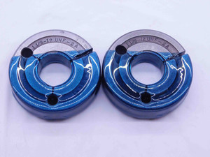 1 1/8 12 UNF 2A THREAD RING GAGES 1.125 1.1250 GO NO GO P.D.'S = 1.0691 & 1.0631 - JE0101MS