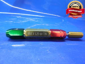 M10 X 1.25 6H METRIC TiN COATED THREAD PLUG GAGE 10.0 NO GO ONLY P.D. = 9.348 mm - JE0026MSRL