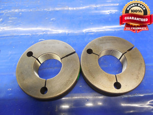 1 11/16 20 UNS 1A BEFORE PLATE THREAD RING GAGES 1.687 GO NO GO = 1.651 & 1.645