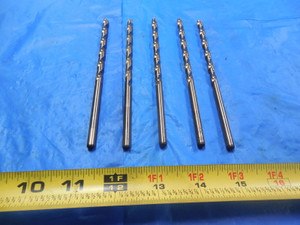 5 NEW 15/64 DIAMETER HSCO DRILL BIT EXTRA LONG 3-1/2" CUT USA AIRCRAFT EXTENSION