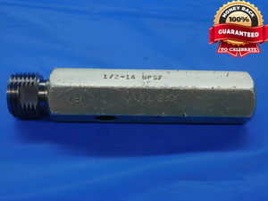 1/2 14 NPSF L1 3 STEP PIPE PIPE THREAD PLUG GAGE .5 .50-14 N.P.S.F. L-1 3-STEP