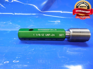 1 1/8 12 UNF 2A SET THREAD PLUG GAGE 1.125 NO GO ONLY P.D. = 1.0631 1 1/8-12
