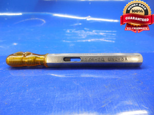 1/4 20 UNC 3A HILO SET THREAD PLUG GAGE .25 GO ONLY P.D. = .2175 .250-20 NC-3A