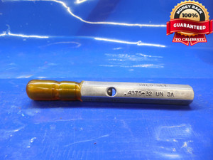 7/16 32 UN 3A HILO SET THREAD PLUG GAGE .4375 GO ONLY P.D. = .4172 .4375 QUALITY