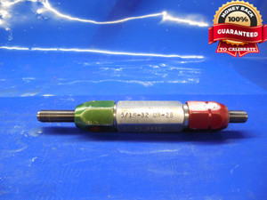 5/16 32 UN 2B THREAD PLUG GAGE .3125 GO NO GO P.D.'S = .2932 & .2964 .31250 N-2B