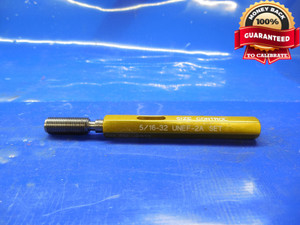 5/16 32 UNEF 2A SET THREAD PLUG GAGE .3125 GO ONLY P.D. = .2912 CHECK .31250