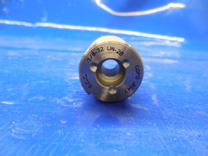7/8 32 UN 2B THREAD PLUG GAGE .875 GO ONLY P.D. = .8547 .8750 INSPECTION CHECK