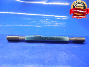 11/32 32 CL 3 SET THREAD PLUG GAGE .34375 GO NO GO P.D.'S = .3235 & .3213 NS-3 - CS4072MSRL