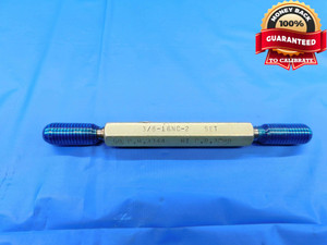 3/8 16 NC 2 SET THREAD PLUG GAGE .375 .3750 GO NO GO P.D.'S = .3344 & .3299 - CS4108MS