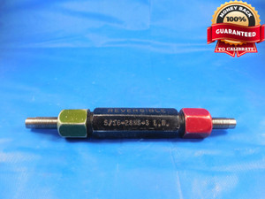 5/16 28 NS 3 LEFT HAND THREAD PLUG GAGE .3125 GO NO GO P.D.'S = .2893 & .2917 LH