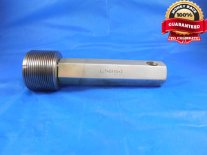 1.7 14 NS 2 THREAD PLUG GAGE  GO ONLY P.D. = 1.6536 1.70-14 NS-2 QUALITY TOOLING