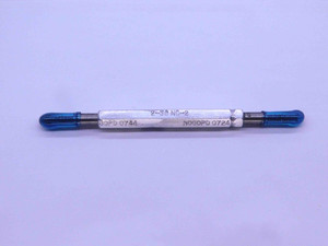 2 56 NC 2 SET THREAD PLUG GAGE #2 .086 .0860 GO NO GO P.D.'S = .0744 & .0724 - TS0104BU