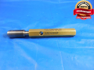 1/2 28 NEF SET THREAD PLUG GAGE .5 GO ONLY PD = .4768 1/2-28 QUALITY TOOLING