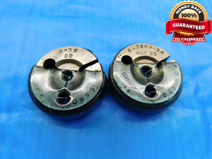 8 36 NF 3A THREAD RING GAGES #8 .164 GO NO GO P.D.'S = .1460 & .1439 UNF-3A - TS0290BU
