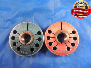1/2 20 UNF 2A PREPLATE THREAD RING GAGES .5 GO NO GO P.D.'S = .4662 & .4609 TOOL