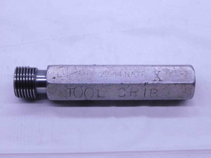 1/2 14 NPTF L1 PIPE THREAD PLUG GAGE .5 .50 .500 .5000 N.P.T.F. DRYSEAL TAPER - TS0513LL