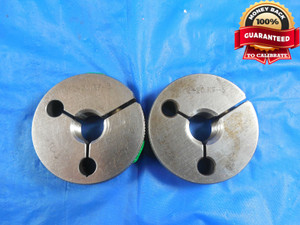 1/2 20 NF 5 THREAD RING GAGES .5 GO NO GO P.D.'S = .4725 & .4675 1/2-20 QUALITY