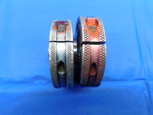 7/8 9 NC 3 THREAD RING GAGES .875 .8750 GO NO GO P.D.'S = .8028 & .7979 UNC-3 - TS0549LL