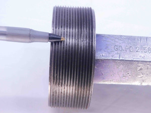 2 5/8 16 UN 3B THREAD PLUG GAGE 2.625 2.6250 GO NO GO P.D.'S = 2.5844 & 2.5898 - TS0581WL