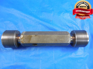 1 1/2 12 NF 3 SET THREAD PLUG GAGE 1.5 GO NO GO P.D.'S = 1.4459 & 1.4419 TOOLING