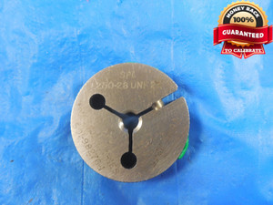 1/4 28 UNF 2A SPECIAL THREAD RING GAGE .25 GO ONLY P.D. = .2245 SPL PITCH .250
