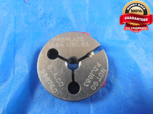 12 24 UNC 2A PREPLATE THREAD RING GAGE #12 .216 NO GO ONLY P.D. = .1833 12-24