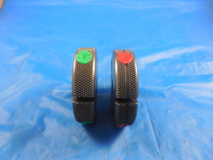 3/8 12 STUB ACME LEFT HAND THREAD RING GAGES .375 GO NO GO P.D.'S= .3233 & .3183