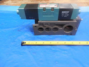 USED NUMATICS SOLENOID VALVE WITH SUB BASE 228-702B 152SS615K 120/50/60 PSIG-AIR