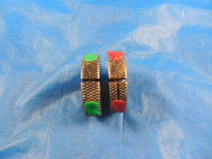 5 40 UNC 2A .003 UNDERSIZE THREAD RING GAGES #5 .125 GO NO GO P.D.'S .1050 .1024