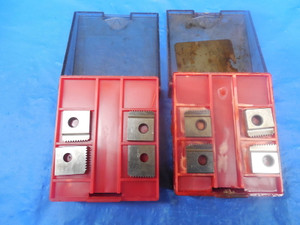 LOT OF MISC GEOMETRIC THREAD CHASERS 1/4 & 3/8 NPTF & OTHER USED SIZES CNC TOOLS